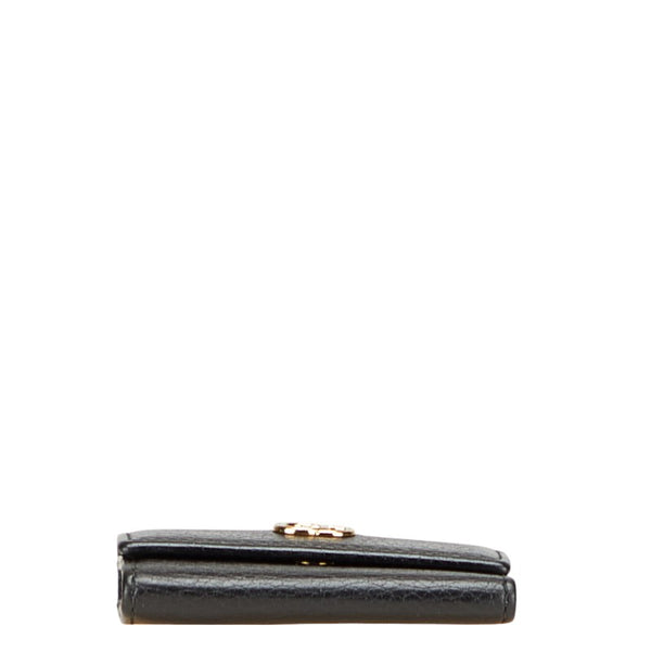 グッチ GGマーモント 6連 キーケース 456118 ブラック レザー レディース GUCCI 【中古】