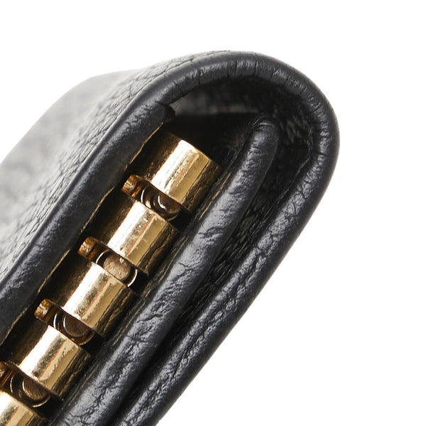 グッチ GGマーモント 6連 キーケース 456118 ブラック レザー レディース GUCCI 【中古】