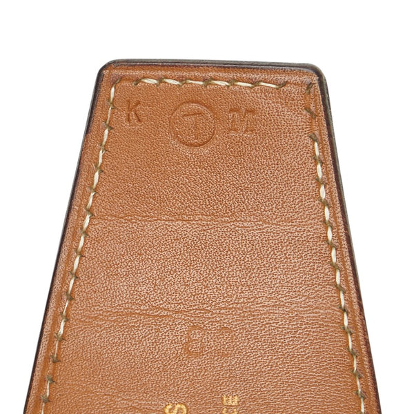 エルメス ホースバックル ベルト サイズ：80 ブラック ブラウン レザー レディース HERMES 【中古】