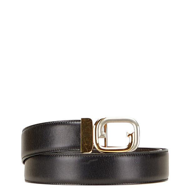 グッチ GGバックル ベルト サイズ:105/42 ブラック ブラウン レザー メンズ GUCCI 【中古】