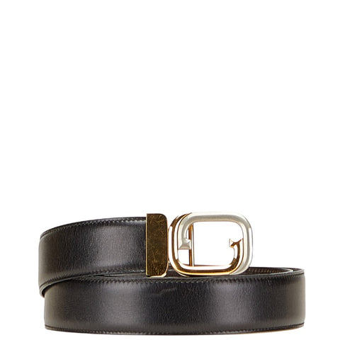 グッチ GGバックル ベルト サイズ:105/42 ブラック ブラウン レザー メンズ GUCCI 【中古】