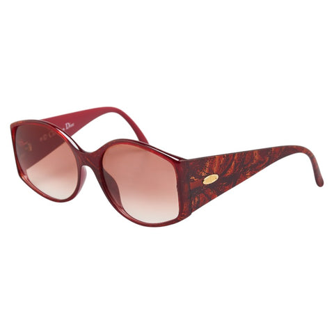 ディオール バタフライ サングラス 2435 レッド系 プラスチック レディース Dior 【中古】