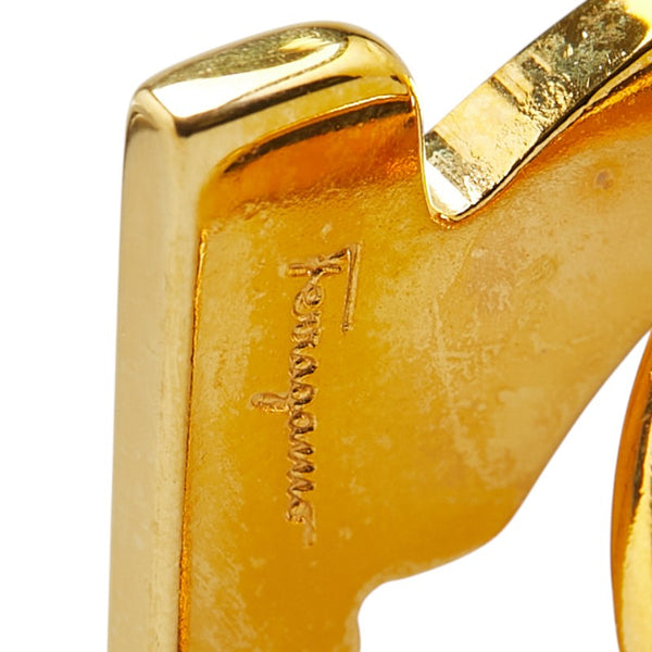 サルヴァトーレフェラガモ ガンチーニ スカーフリング ゴールド メッキ レディース Salvatore Ferragamo 【中古】