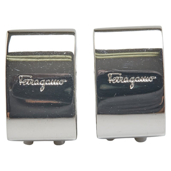 サルヴァトーレフェラガモ ロゴ イヤリング シルバー メタル レディース Salvatore Ferragamo 【中古】