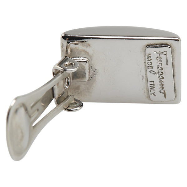 サルヴァトーレフェラガモ ロゴ イヤリング シルバー メタル レディース Salvatore Ferragamo 【中古】