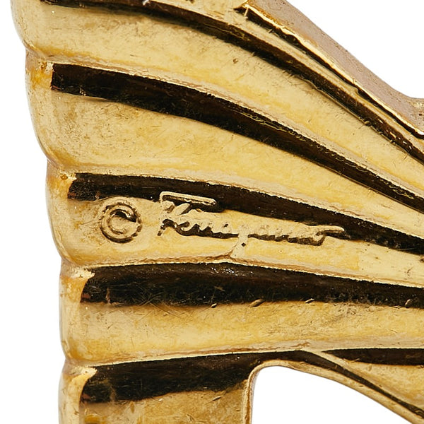 サルヴァトーレフェラガモ サンダル モチーフ チャーム キーホルダー ゴールド メッキ レディース Salvatore Ferragamo 【中古】