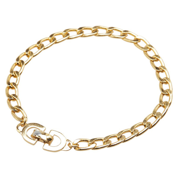 ディオール CDロゴ ブレスレット ゴールド メッキ レディース Dior 【中古】