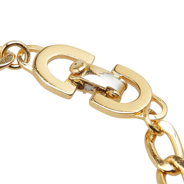 ディオール CDロゴ ブレスレット ゴールド メッキ レディース Dior 【中古】