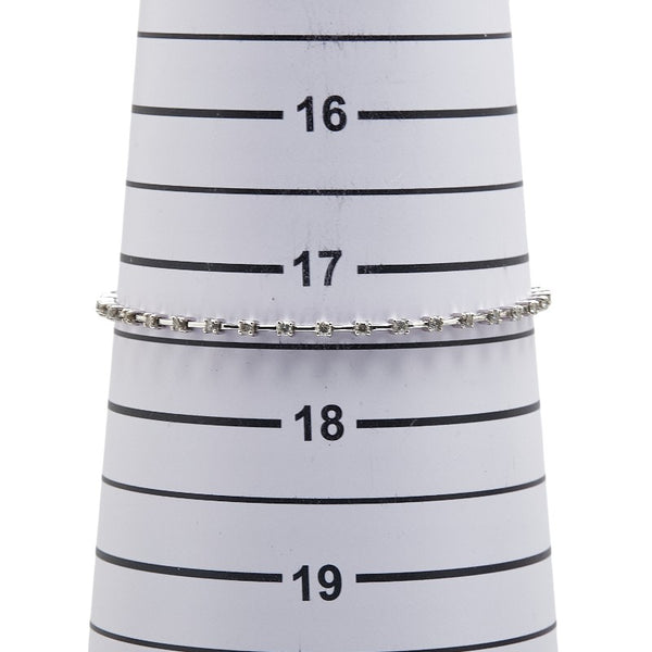 K18WG ホワイトゴールド ダイヤ1.00ct ブレスレット レディース 【中古】
