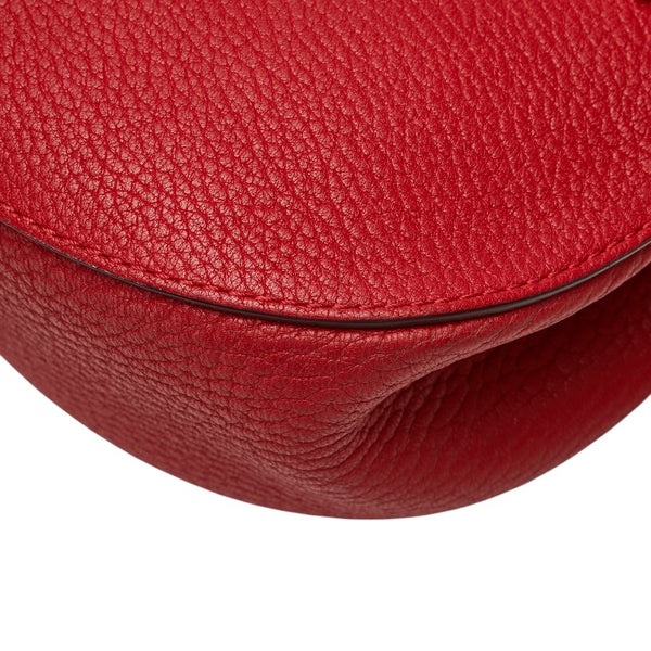 クロエ ドリュー 斜め掛け チェーン ショルダーバッグ レッド レザー レディース Chloe 【中古】