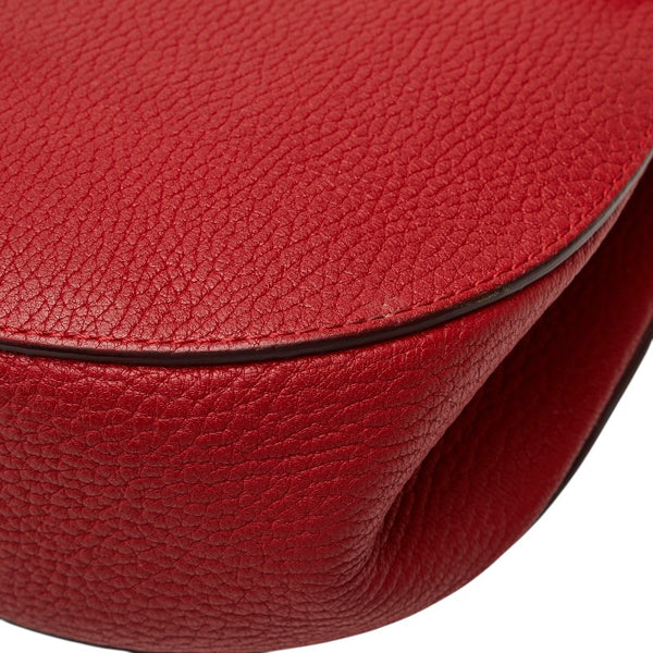 クロエ ドリュー 斜め掛け チェーン ショルダーバッグ レッド レザー レディース Chloe 【中古】