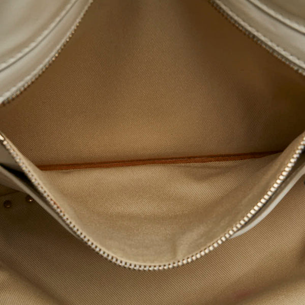 ヴァレンティノ ロックスタッズ ハンドバッグ ショルダーバッグ 2WAY ホワイト レザー レディース VALENTINO 【中古】