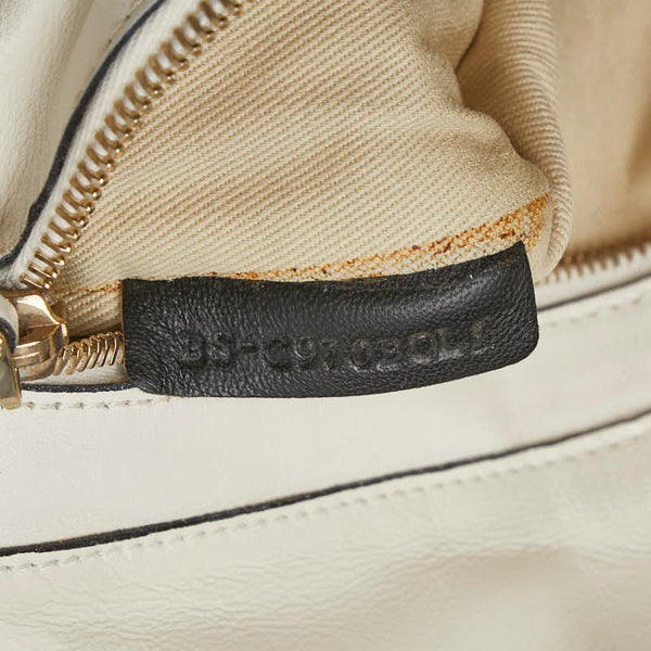 ヴァレンティノ ロックスタッズ ハンドバッグ ショルダーバッグ 2WAY ホワイト レザー レディース VALENTINO 【中古】