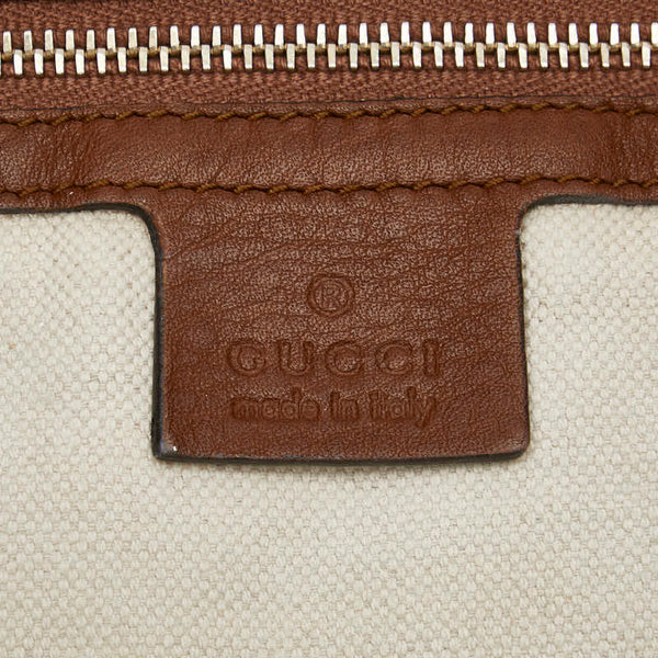 グッチ GGキャンバス バンブー タッセル ハンドバッグ トートバッグ 269946 ベージュ ブラウン キャンバス レザー レディース GUCCI 【中古】