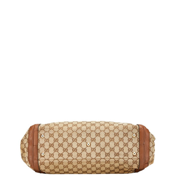 グッチ GGキャンバス バンブー タッセル ハンドバッグ トートバッグ 269946 ベージュ ブラウン キャンバス レザー レディース GUCCI 【中古】