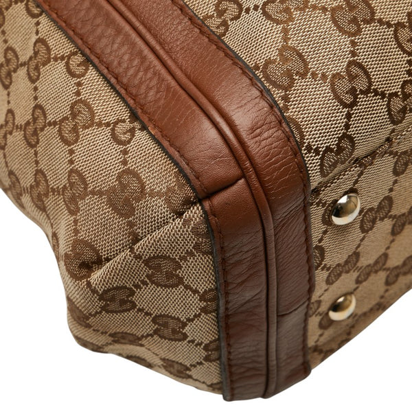 グッチ GGキャンバス バンブー タッセル ハンドバッグ トートバッグ 269946 ベージュ ブラウン キャンバス レザー レディース GUCCI 【中古】