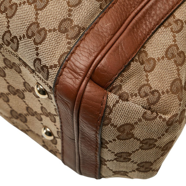 グッチ GGキャンバス バンブー タッセル ハンドバッグ トートバッグ 269946 ベージュ ブラウン キャンバス レザー レディース GUCCI 【中古】