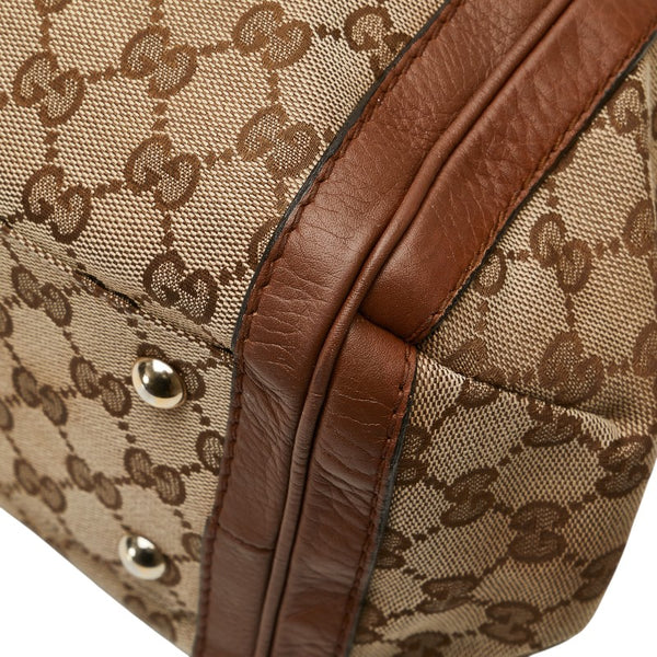 グッチ GGキャンバス バンブー タッセル ハンドバッグ トートバッグ 269946 ベージュ ブラウン キャンバス レザー レディース GUCCI 【中古】