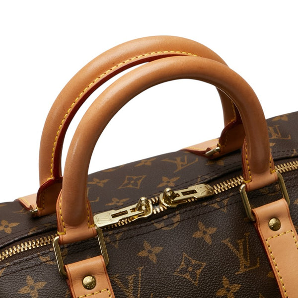 ルイ ヴィトン モノグラム キーポル50 ボストンバッグ トラベルバッグ M41426 ブラウン PVC レザー レディース LOUIS VUITTON 【中古】