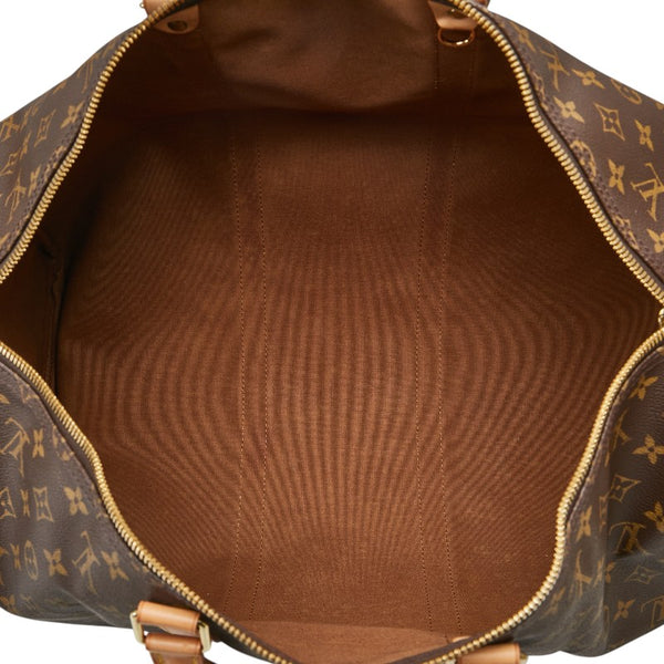 ルイ ヴィトン モノグラム キーポル50 ボストンバッグ トラベルバッグ M41426 ブラウン PVC レザー レディース LOUIS VUITTON 【中古】