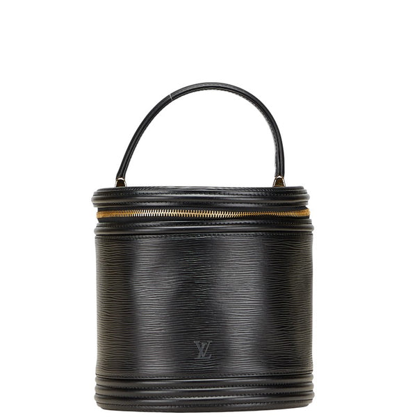 ルイ ヴィトン エピ カンヌ バニティバッグ ハンドバッグ M48032 ノワール ブラック レザー レディース LOUIS VUITTON 【中古】