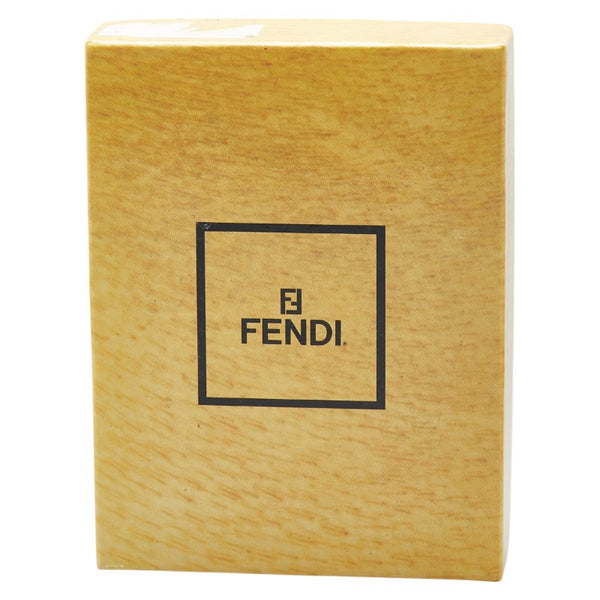 フェンディ ズッカ キーホルダー キーリング  バッグチャーム 7AP060 AGRA シルバー ブルー メタル レザー レディース FENDI 【中古】