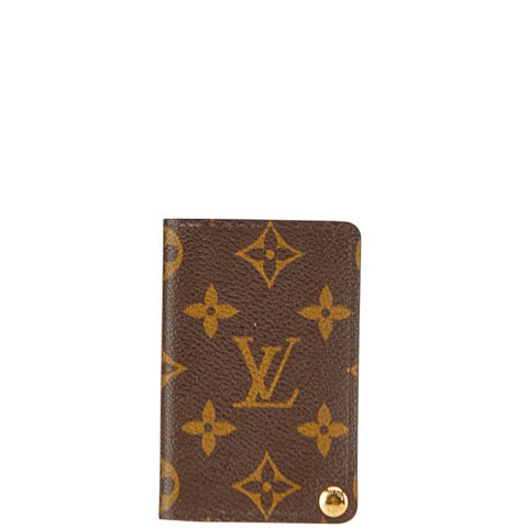 ルイ ヴィトン モノグラム ポルトカルト クレディ プレッシオン カードケース M60937 ブラウン PVC レザー レディース LOUIS VUITTON 【中古】