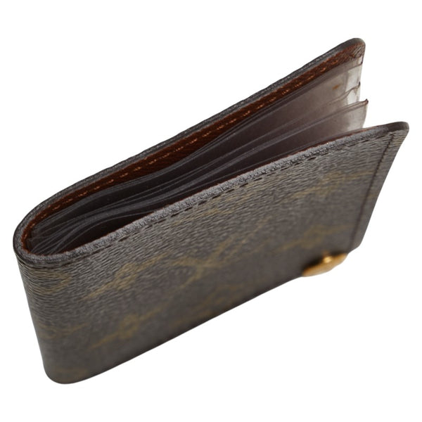 ルイ ヴィトン モノグラム ポルトカルト クレディ プレッシオン カードケース M60937 ブラウン PVC レザー レディース LOUIS VUITTON 【中古】