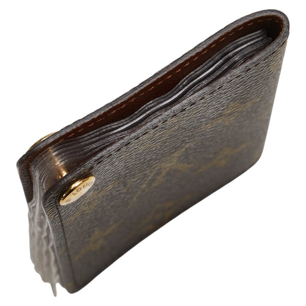 ルイ ヴィトン モノグラム ポルトカルト クレディ プレッシオン カードケース M60937 ブラウン PVC レザー レディース LOUIS VUITTON 【中古】