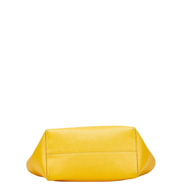 グッチ スウィング ショルダーバッグ トートバッグ 354408 イエロー レザー レディース GUCCI 【中古】