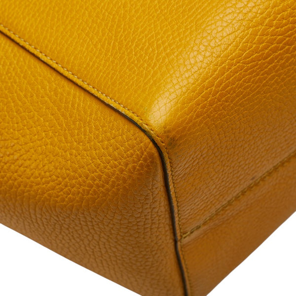 グッチ スウィング ショルダーバッグ トートバッグ 354408 イエロー レザー レディース GUCCI 【中古】