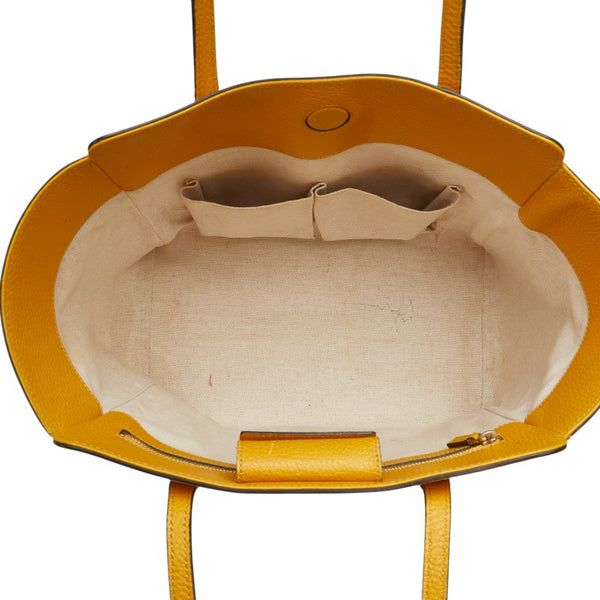 グッチ スウィング ショルダーバッグ トートバッグ 354408 イエロー レザー レディース GUCCI 【中古】