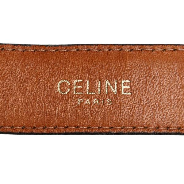 セリーヌ ベルト サイズ：70 ダークブラウン レザー レディース CELINE 【中古】