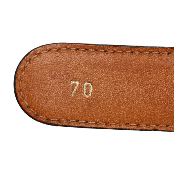 セリーヌ ベルト サイズ：70 ダークブラウン レザー レディース CELINE 【中古】