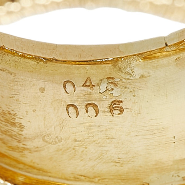 K18YG イエローゴールド ダイヤ0.45ct ダイヤ0.06ct リング 指輪 レディース 13号 【中古】