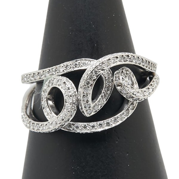Pt900 プラチナ ダイヤ1.00ct リング 指輪 レディース 18号 【中古】