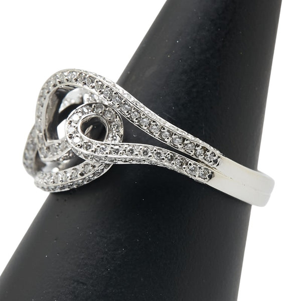 Pt900 プラチナ ダイヤ1.00ct リング 指輪 レディース 18号 【中古】