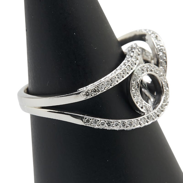 Pt900 プラチナ ダイヤ1.00ct リング 指輪 レディース 18号 【中古】