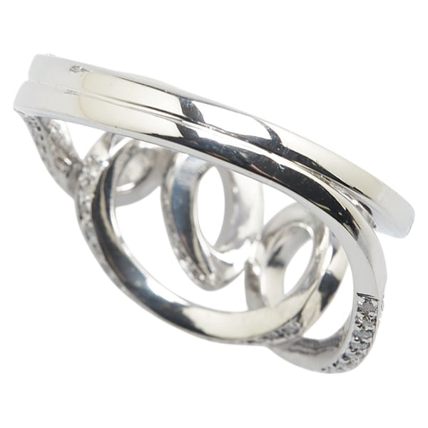 Pt900 プラチナ ダイヤ1.00ct リング 指輪 レディース 18号 【中古】
