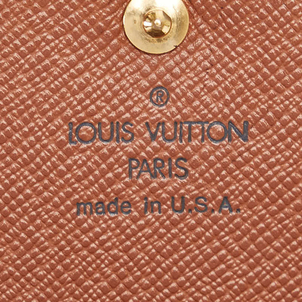 ルイ ヴィトン モノグラム ポルトモネ ビエトレゾール 二つ折り財布 M61730 ブラウン PVC レザー レディース LOUIS VUITTON 【中古】