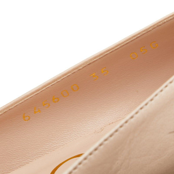 グッチ ホースビット パンプス サイズ：35 645600 ベージュ レザー レディース GUCCI 【中古】
