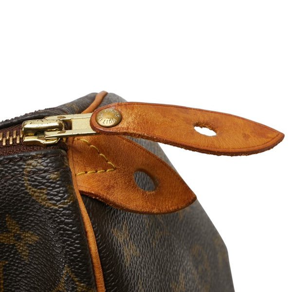 ルイ ヴィトン モノグラム スピーディ25 ハンドバッグ ミニボストンバッグ M41528 ブラウン PVC レザー レディース LOUIS VUITTON 【中古】