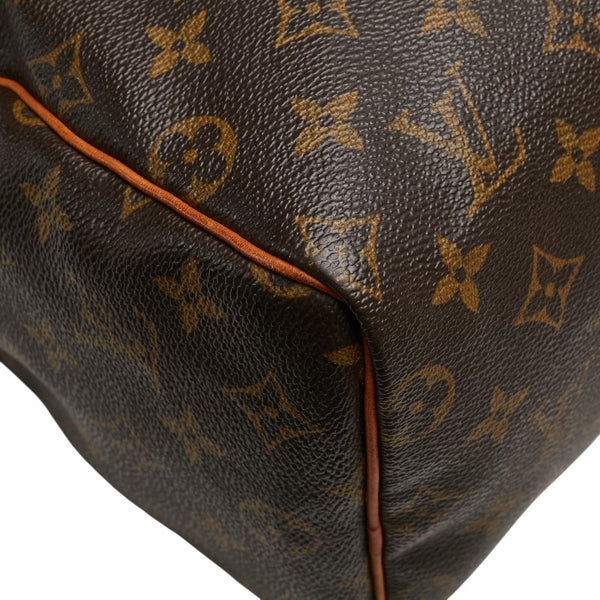 ルイ ヴィトン モノグラム スピーディ25 ハンドバッグ ミニボストンバッグ M41528 ブラウン PVC レザー レディース LOUIS VUITTON 【中古】