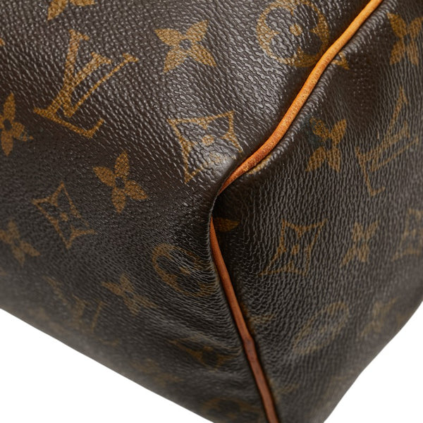 ルイ ヴィトン モノグラム スピーディ25 ハンドバッグ ミニボストンバッグ M41528 ブラウン PVC レザー レディース LOUIS VUITTON 【中古】