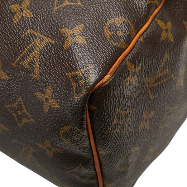 ルイ ヴィトン モノグラム スピーディ25 ハンドバッグ ミニボストンバッグ M41528 ブラウン PVC レザー レディース LOUIS VUITTON 【中古】