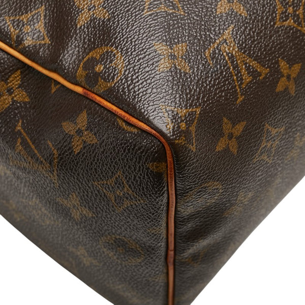 ルイ ヴィトン モノグラム スピーディ25 ハンドバッグ ミニボストンバッグ M41528 ブラウン PVC レザー レディース LOUIS VUITTON 【中古】