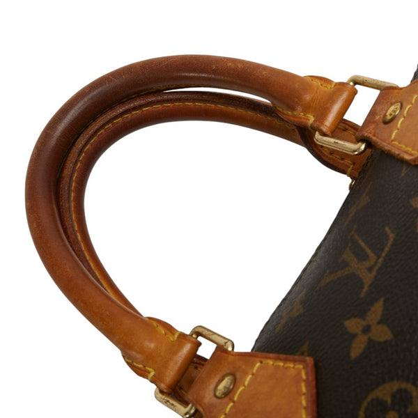 ルイ ヴィトン モノグラム スピーディ25 ハンドバッグ ミニボストンバッグ M41528 ブラウン PVC レザー レディース LOUIS VUITTON 【中古】