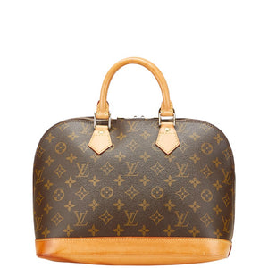 ルイ ヴィトン モノグラム アルマPM ハンドバッグ M51130 ブラウン PVC レザー レディース LOUIS VUITTON 【中古】