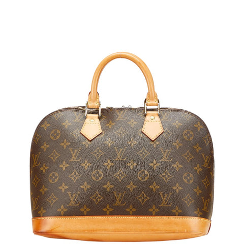 ルイ ヴィトン モノグラム アルマPM ハンドバッグ M51130 ブラウン PVC レザー レディース LOUIS VUITTON 【中古】
