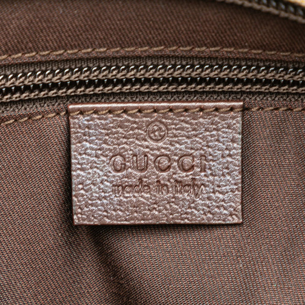 グッチ GGキャンバス 斜め掛け ショルダーバッグ 256100 ベージュ ブラウン キャンバス レザー レディース GUCCI 【中古】